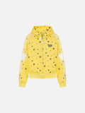 DAXUEN Polka dot full-zip hooded sweatshirt