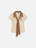 DAXUEN Polka dot question mark polo shirt
