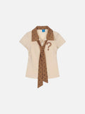 DAXUEN Polka dot question mark polo shirt