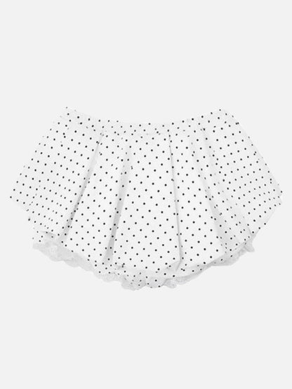 DAXUEN Women's polka dot ruffled lounge shorts