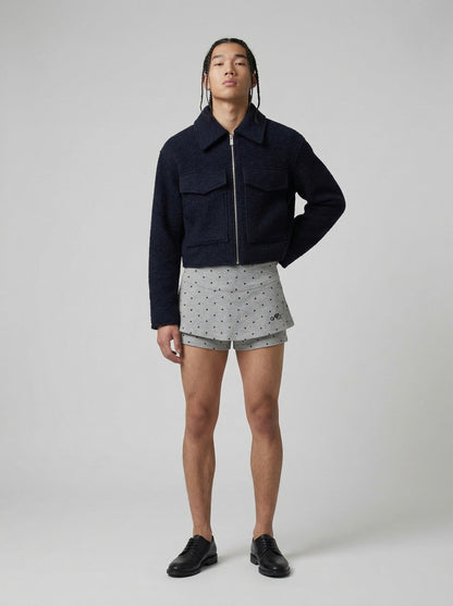 DAXUEN Polka dot skort with fitted shorts — model photo
