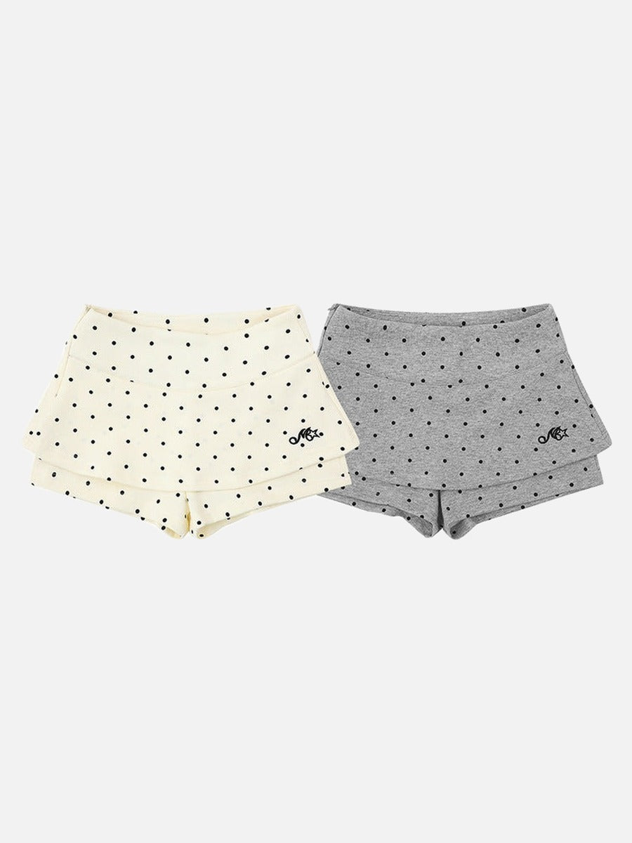 DAXUEN Polka dot skort with fitted shorts