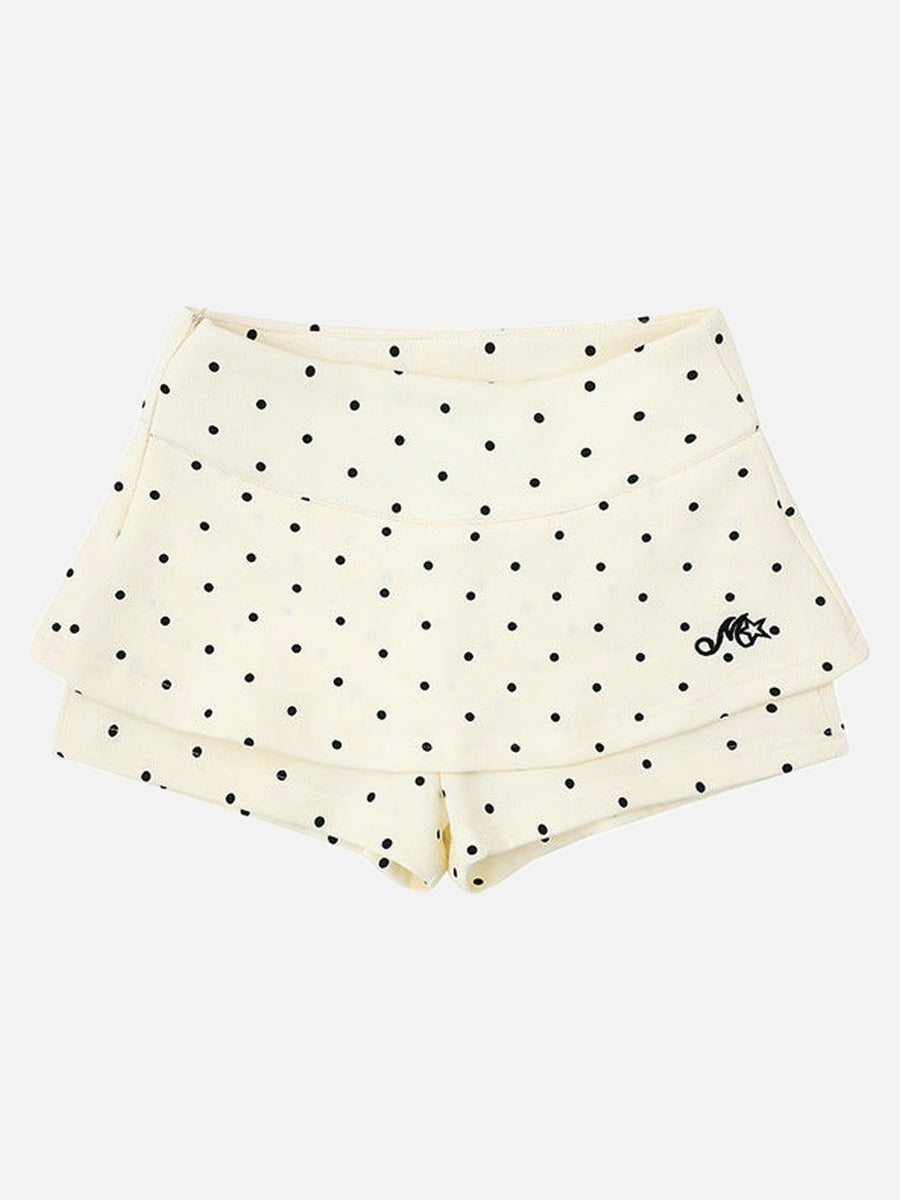 DAXUEN Polka dot skort with fitted shorts