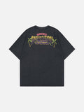 DAXUEN Graphic t-shirt featuring aliens at a pool party