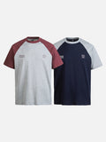 DAXUEN Men's raglan short-sleeve t-shirt