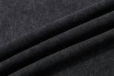 DAXUEN dark grey oversized profile face graphic tee