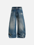 DAXUEN black and navy puffy bubble shorts