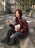 DAXUEN Punk distressed wide-leg overalls — model photo