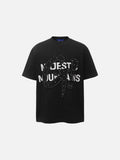 DAXUEN Oversized short-sleeve T-shirt with graphic and embroidery
