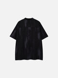 DAXUEN Men's short sleeve shirt with stand-up collar