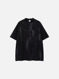 DAXUEN Men's short sleeve shirt with stand-up collar