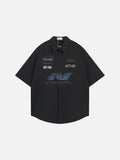 Racing Graphics Short-Sleeved Shirt