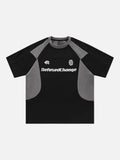 Raglan Sports Tee with Graphic Details