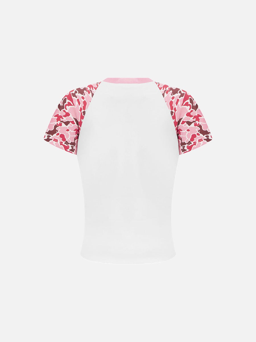 DAXUEN Rattlekid camouflage raglan t-shirt with graphic design