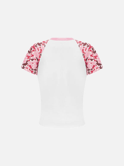DAXUEN Rattlekid camouflage raglan t-shirt with graphic design