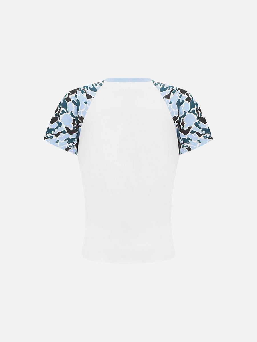 DAXUEN Rattlekid camouflage raglan t-shirt with graphic design