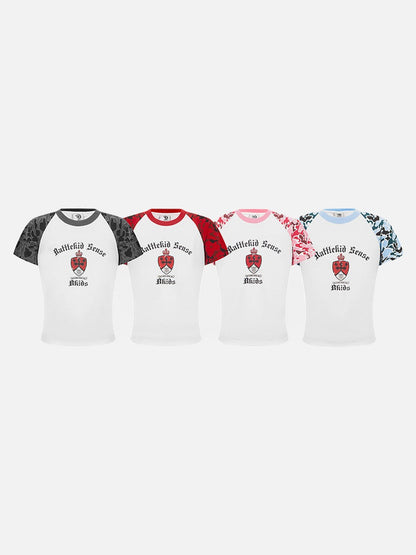 DAXUEN Rattlekid camouflage raglan t-shirt with graphic design