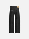 DAXUEN Wide-leg raw denim jeans in dark grey