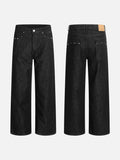 DAXUEN Wide-leg raw denim jeans in dark grey
