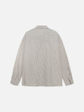 DAXUEN cream long-sleeve shirt with red circular embroidery