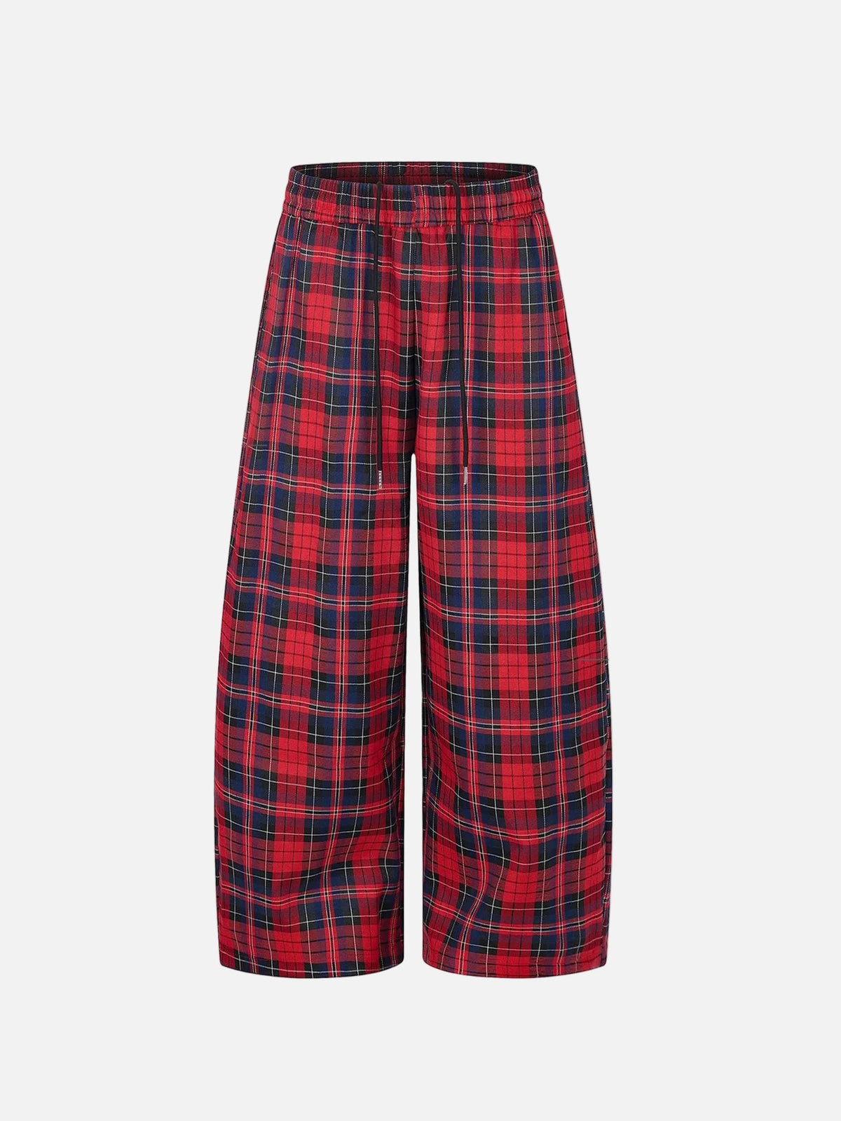 DAXUEN red plaid wide-leg casual pants