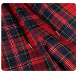 DAXUEN red plaid wide-leg casual pants