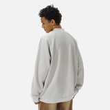 DAXUEN Reflective piping long sleeve top in black and grey