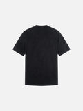 DAXUEN Washed black graphic t-shirt with band print