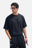 DAXUEN apricot two-piece matching linen set