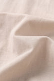 DAXUEN apricot two-piece matching linen set