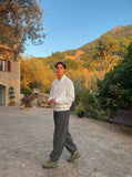 DAXUEN Men's lightweight long-sleeved button-up jacket — model photo