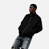 DAXUEN Oversized bomber jacket in grey heather and black