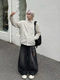 DAXUEN Relaxed long-sleeved button-up shirt — model photo