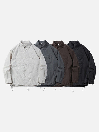 DAXUEN Relaxed long-sleeved button-up shirt