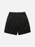 DAXUEN Relaxed-fit cargo shorts in solid colors — model photo