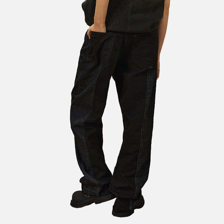 DAXUEN Relaxed fit black panel pants
