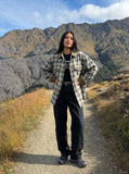 DAXUEN Relaxed fit black panel pants