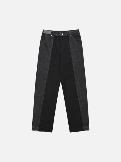 DAXUEN Relaxed fit black panel pants