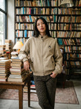 DAXUEN Men's relaxed fit bomber jacket — model photo