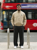 DAXUEN Men's relaxed fit bomber jacket — model photo