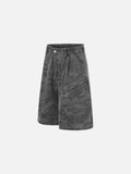 DAXUEN Dark grey relaxed fit camouflage shorts
