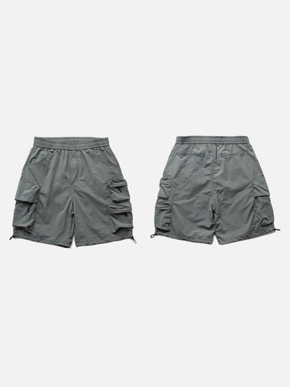 DAXUEN Relaxed fit cargo shorts in solid colours