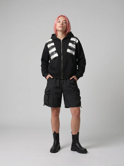 DAXUEN Relaxed fit cargo shorts in solid colours