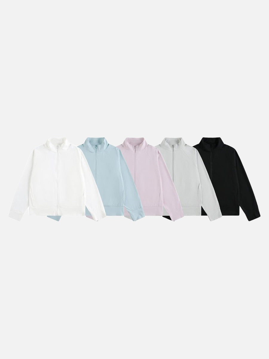 DAXUEN Lightweight full-zip jacket in solid colors