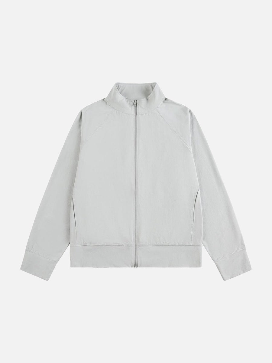 DAXUEN Lightweight full-zip jacket in solid colors