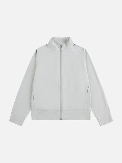 DAXUEN Lightweight full-zip jacket in solid colors