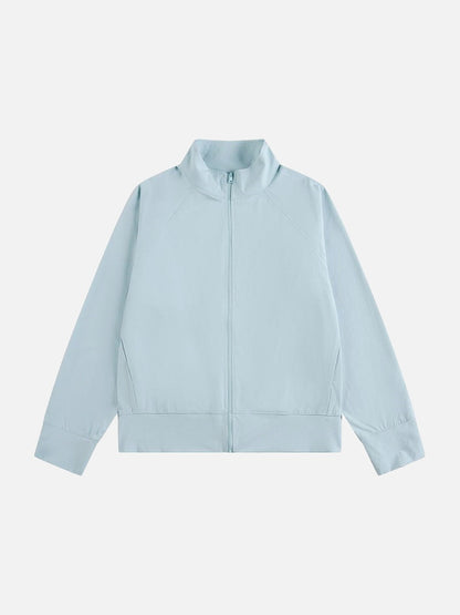 DAXUEN Lightweight full-zip jacket in solid colors