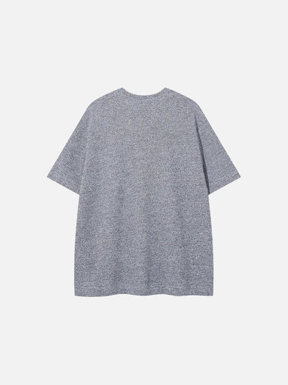 DAXUEN Men's relaxed-fit short-sleeved knit top