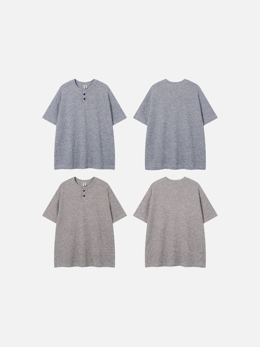 DAXUEN Men's relaxed-fit short-sleeved knit top