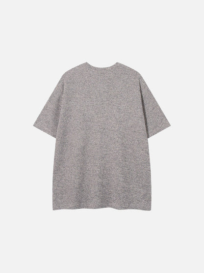 DAXUEN Men's relaxed-fit short-sleeved knit top
